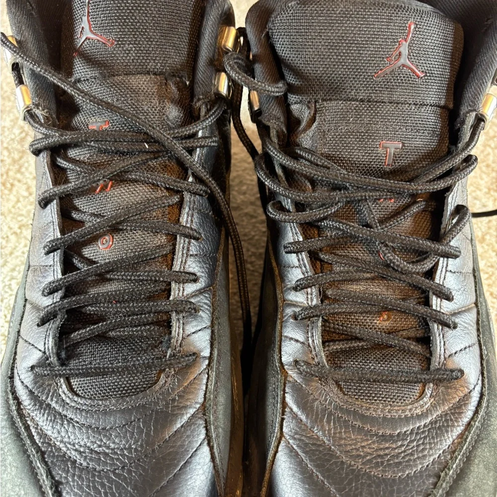 Nike Air Jordan 12 Retro Utility Grind Black‎ Crimson Sz 10